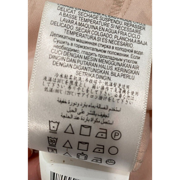 BCBGeneration Faded Rose Color lace top Tulle base maxi dress women's size 12 - Picture 6 of 8